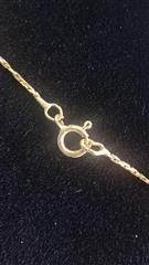 Diamond Necklace 3 Diamonds .85 Carat T.W. 14K Yellow Gold 4.3g